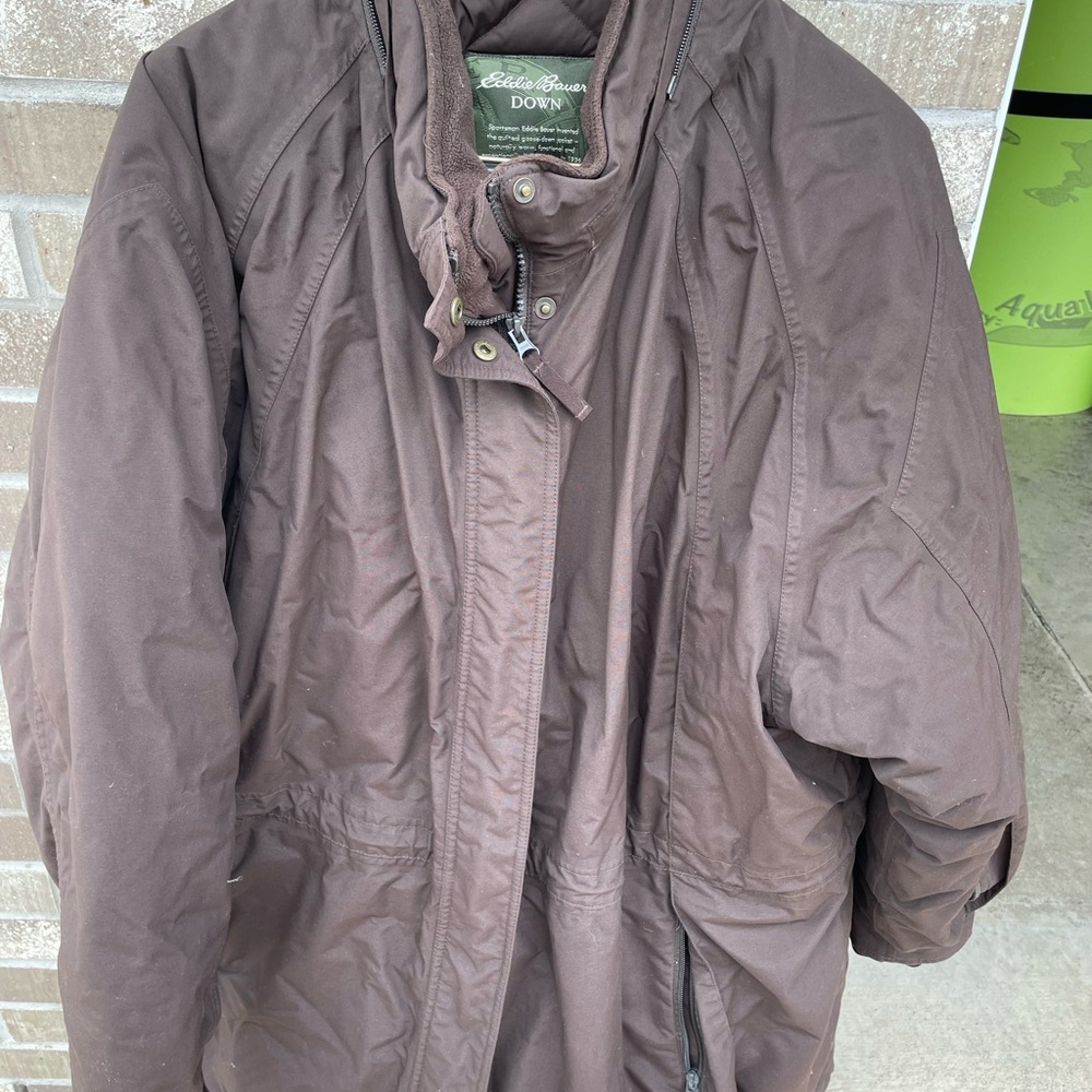 Eddie Bauer Men's Brown Down Jacket